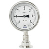 Pressure gauge with hydraulic separation diaphragm Type: 1382-3926 Series: 990.53 Stainless steel/Safety glass R100 Measuring range 0 - 6 bar Tri-clamp ISO 2852 1.1/2''